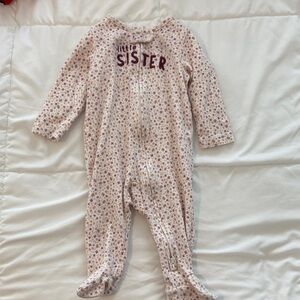 Carters Cotton Little Sister Floral Kids One Piece